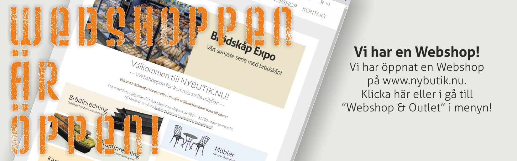 Webshop för kommersiella miljöer - butiksinredning